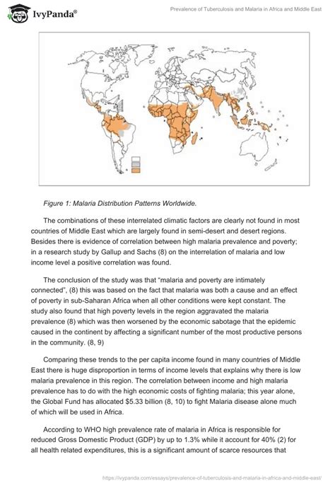 Prevalence Of Tuberculosis And Malaria In Africa And Middle East 3220