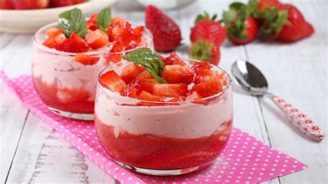 Recette De Mousse Au Yaourt Aux Fraises