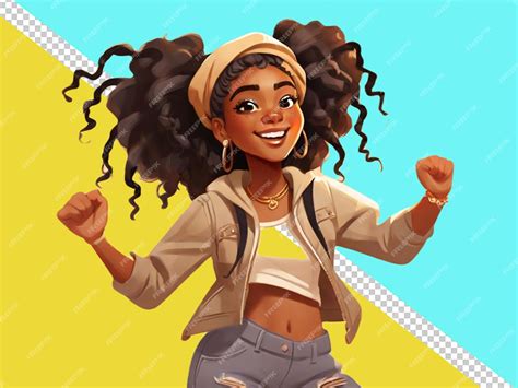 Premium Psd Psd Of A 3d Cartoon Character Of A Dancing Girl