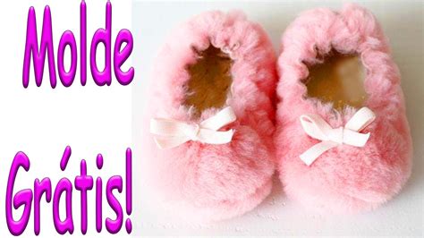 Como Fazer pantufa de bebê molde grátis YouTube