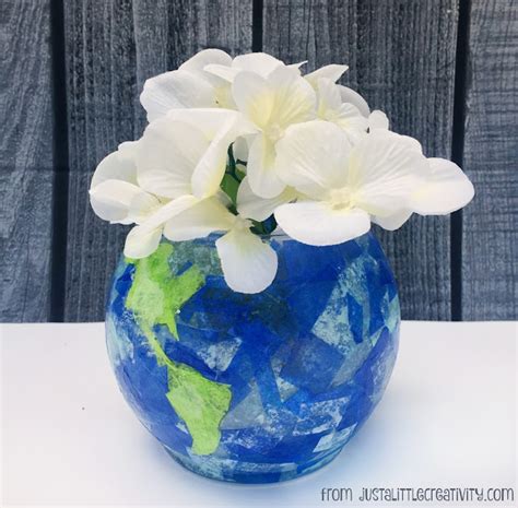 A Glimpse Inside Two Ways To Create A World Globe Vase For Earth Day