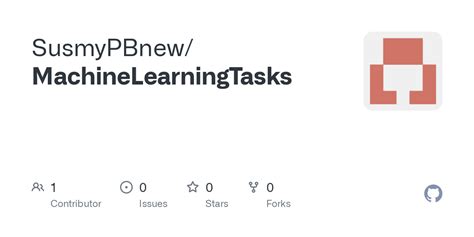 MachineLearningTasks README Md At Main SusmyPBnew