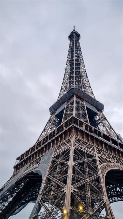 Eifel Tower In Paris From Below Part Of The Eifel Tower Just Below It