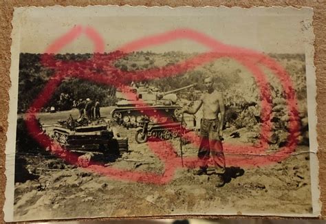 Foto Nachlass WH ITALIEN 1943 44 Wohl Nachschub Kp Panzer Abteilung