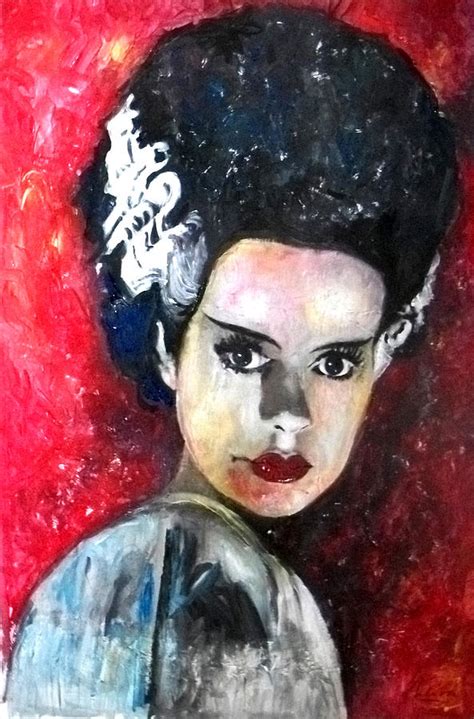 Bride Of Frankenstein Painting by Marcelo Neira