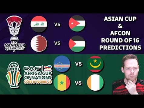 Afcon And Asian Cup Round Of Predictions Inc Qatar Iraq Senegal