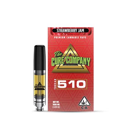 The Cure Company Strawberry Jam 1g Vape Cartridge Leafly