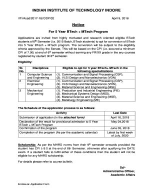 Fillable Online Academic Iiti Ac Indian Institute Of Technology Indore