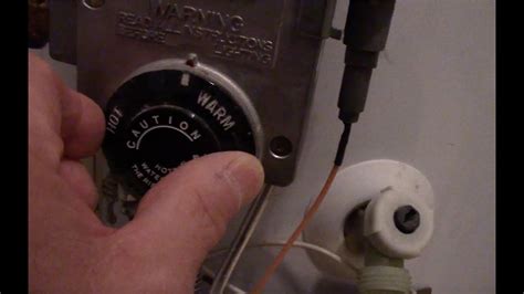 How To Adjust The Temperature On Your Gas Water Heater Youtube