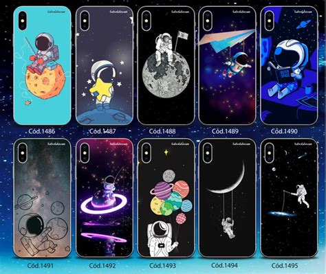 Capinha Capa Case Celular Personalizada Astronauta Elo7