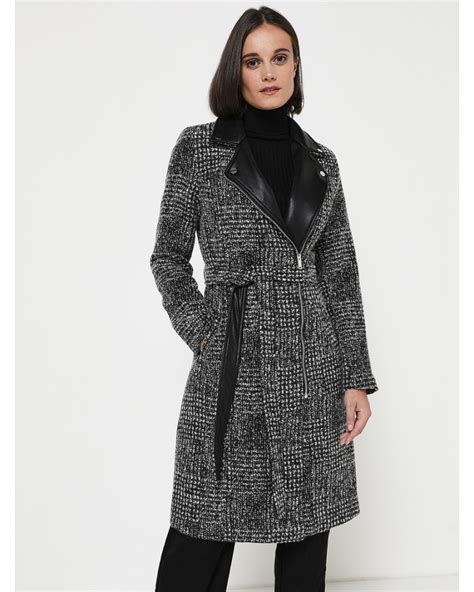 Eva Kayan Manteau En Tweed Noir