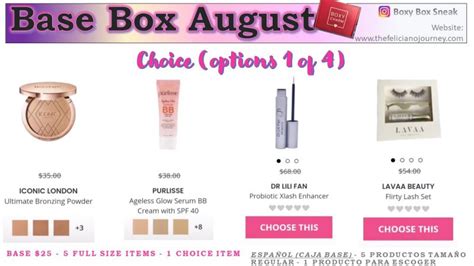 Boxycharm Base Box August Sneak Peeks