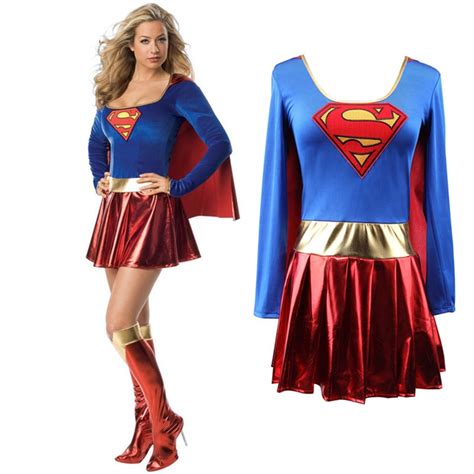 Adult Superwoman Dress Cosplay Costumes Rykamall