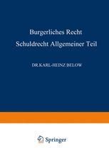 B Rgerliches Recht Schuldrecht Allgemeiner Teil Springerlink