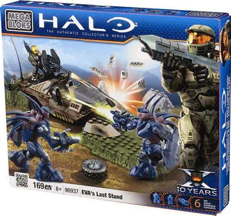 Mega Bloks Halo The Authentic Collectors Series Evas Last Stand Set 96937 Toywiz