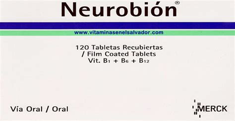 Neurobion Tabletas Recubiertas Vitaminas En El Salvador