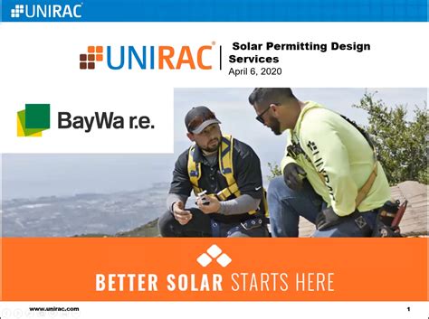 Solar Permitting Design Services From Unirac Baywa Re Solar Systems