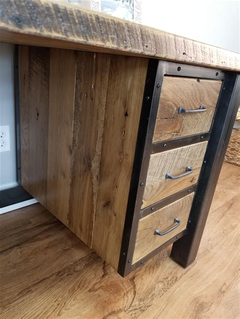 Buy Custom Made Reclaimed Wood Office Desk Barnwood Computer Desk