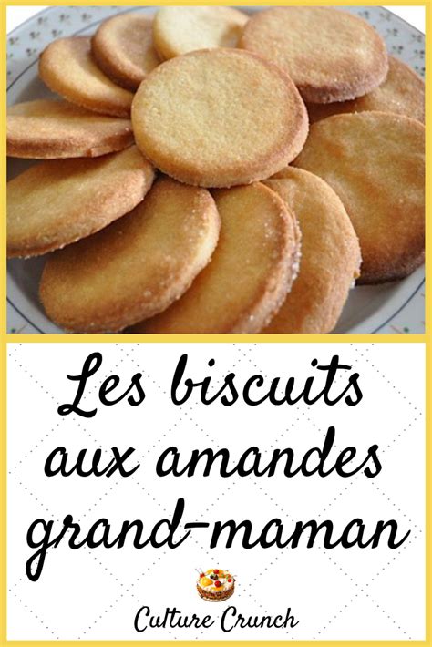 BISCUITS AUX AMANDES GRAND MÈRE la recette facile Biscuit amande