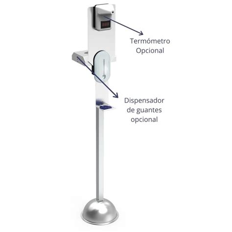 Dispensador De Gel Hidroalcoh Lico Autom Tico De Columna