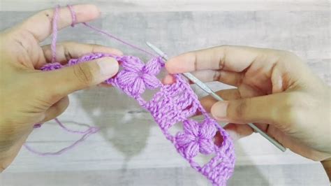 How To Crochet A Puff Flower Stitch Crochet With Samra Crochet