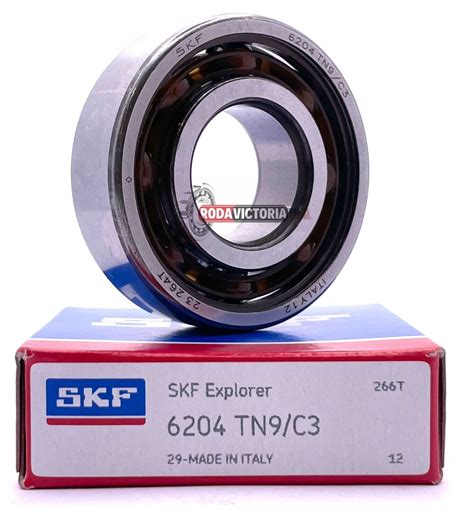 Deep Groove Ball Bearings 6204 TN9 C3 SKF 20x47x14 POLYMER CAGE