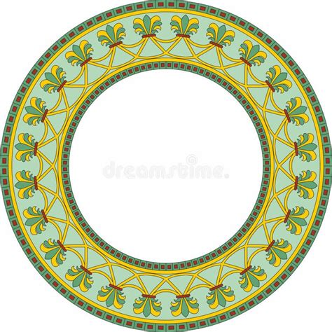 Vector Round Colored National Persian Ornament Stock Vector