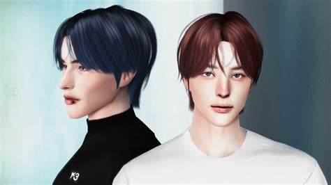 Hair 01_Sage Cut | MoooD | Sims 4 hair male, Hair, Korean hairstyle