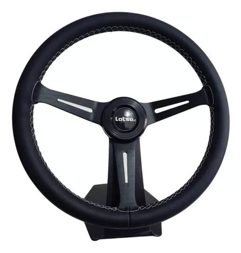 Volante Esportivo Lotse Class Light Black Couro Preto Parcelamento