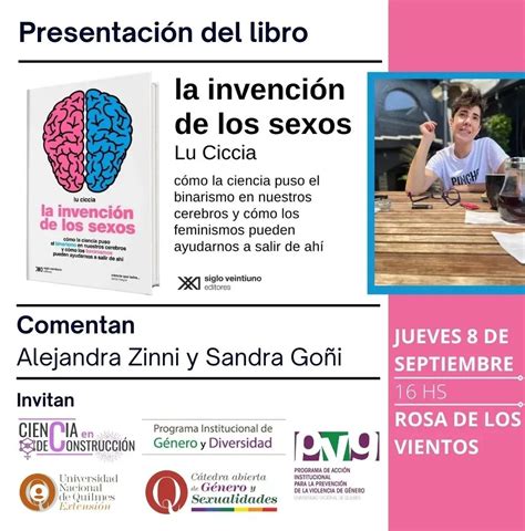 Presentación De Libro “la Invención De Los Sexos” Unq