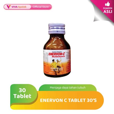 Jual Enervon C Multivitamin Untuk Daya Tahan Tubuh 30 Kapsul Shopee