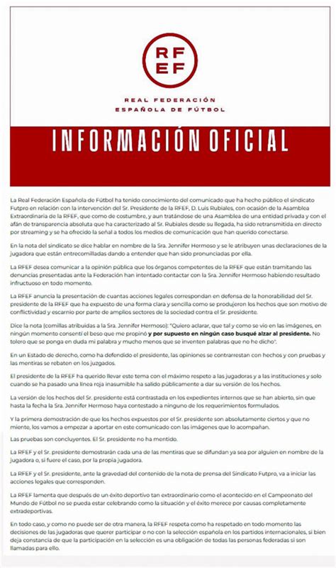 Fifa Suspendi Por D As A Luis Rubiales Mientras Se Hace Una