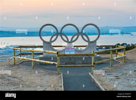 Weymouth Portland Olympic Rings Hi Res Stock Photography And Images Alamy