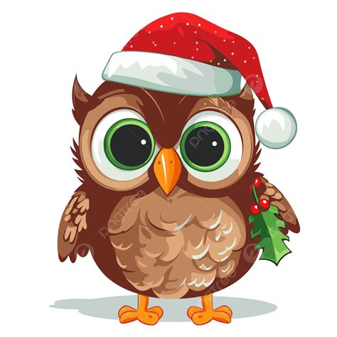 Cute Owl Christmas Clip Art