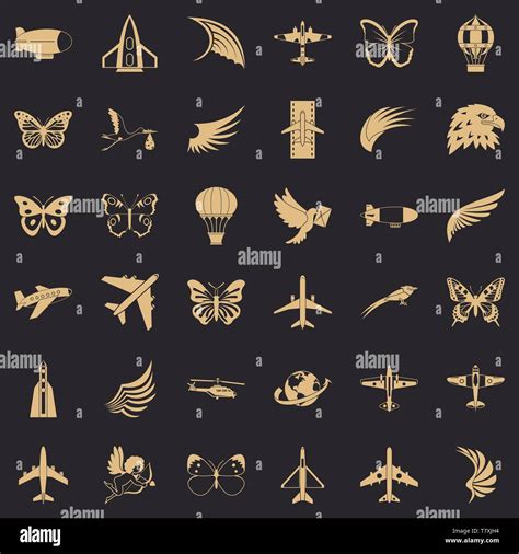 Transport Icons Set Simle Style Stock Vector Image Art Alamy