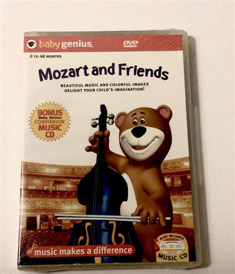 Baby Genius Mozart And Friends Dvd W Bonus Music Cd Brand New Ebay