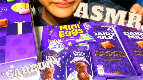 CADBURY SPECIAL PURPLE BOX CHOCOLATE EATING SOUNDS MERMAID ASMR