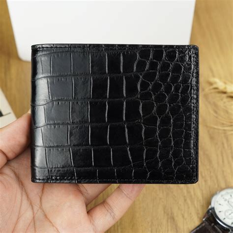 Slim Black Leather Bifold Wallet for Men Classic Bifold - Etsy