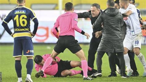 Turkish Football On Hold After Club President Punches Referee The