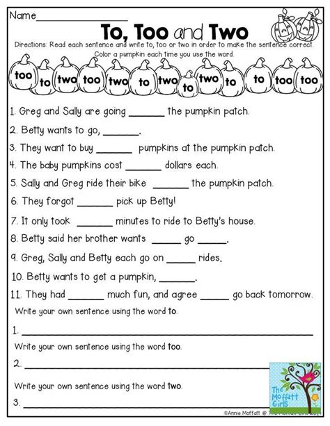 Language Arts Free Worksheets