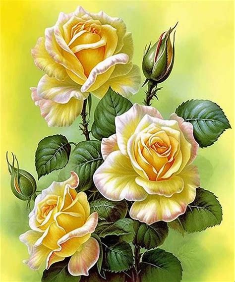 Yellow Rose Painting