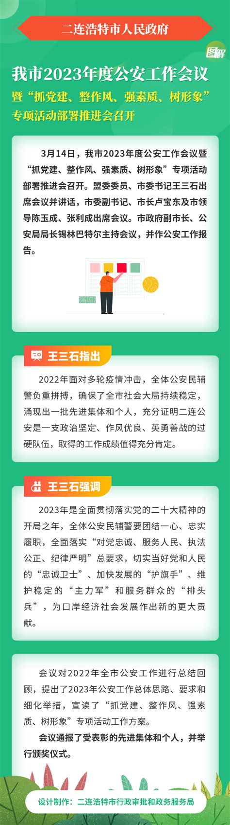 图解：我市2023年度公安工作会议暨“抓党建、整作风、强素质、树形象”专项活动部署推进会召开二连浩特市人民政府