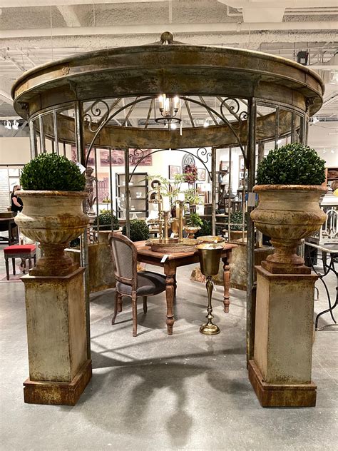 Antiqued Estate Iron Gazebo The Alley Exchange The Alley Exchange Inc