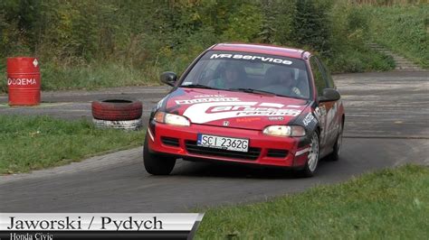 Mateusz Jaworski Robert Pydych Honda Civic Szombierki Rally Cup