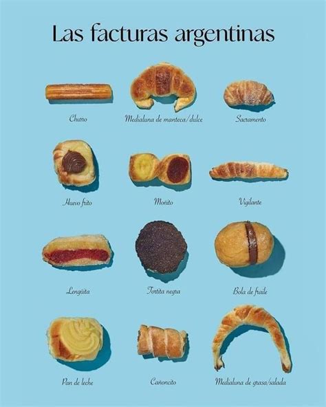 Qué son las Facturas Argentinas Argentina food Food Foodie