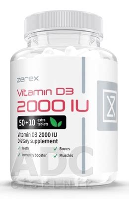 Zerex Vitamín D3 2000 IU ADC sk