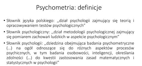 Psychometria Cz Psychologia Kliniczna Studocu