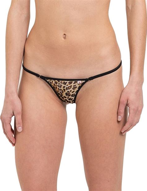 Skinsix Bathing String G String Thong Bikini Bottom Bwu Mesh Zebra