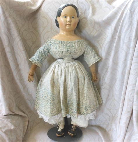 Great Large Early German Papier Mache Doll From Joan Lynetteantiquedolls On Ruby Lane