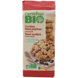 Cookies con pepitas de chocolate ecológicas Carrefour Bio 184 g